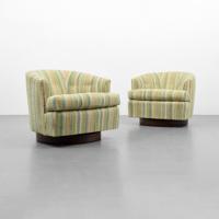 Pair of Swivel Lounge Chairs, Manner of Milo Baughman - Sold for $1,125 on 05-06-2017 (Lot 270).jpg